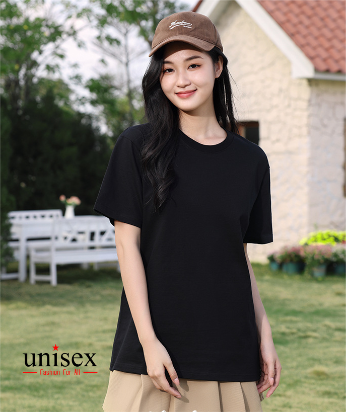 Áo thun unisex mầu đen